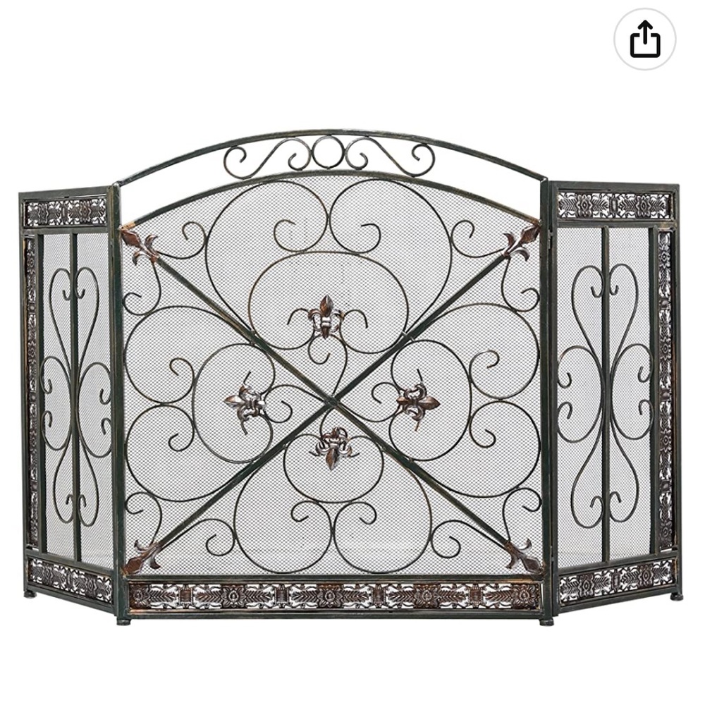 Decorative fire screen
